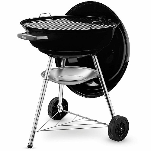 Вугільний гриль Weber Compact Kettle 57 см, чорний