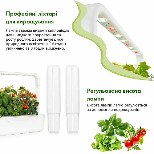 Гідропонна установка - розумний сад Click and Grow 8868 Smart Garden 9 Білий