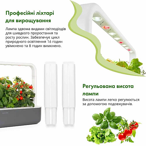 Гідропонна установка Click and Grow Smart Garden 9 Сірий