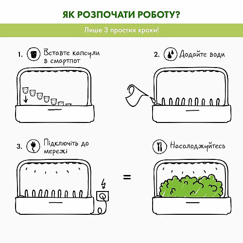 Гідропонна установка Click and Grow 7205 Smart Garden 3 Білий