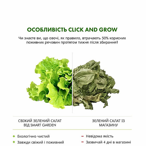 Гідропонна установка - розумний сад Click and Grow 8868 Smart Garden 9 Білий