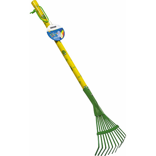 Грабли детские веерные зеленые Штокер Kid's Garden Stocker 2305