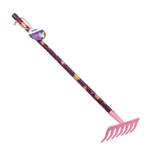 Граблі дитячі рожеві Штокер 7 зубців Kid's Garden Stocker 2323