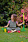 Грабли детские веерные зеленые Штокер Kid's Garden Stocker 2305