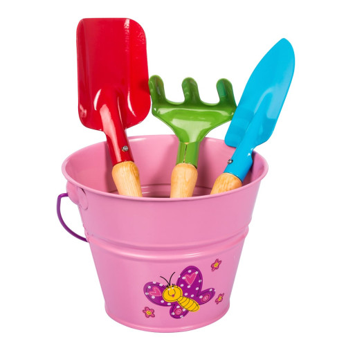 Набір садових інструментів дитячий рожевий Штокер Kid's Garden Stocker 2329