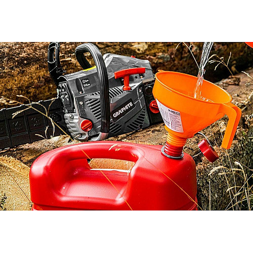 Каністра Neo Tools паливна 10л пластик HDPE, гнучкий злив, 0.87кг, червоний