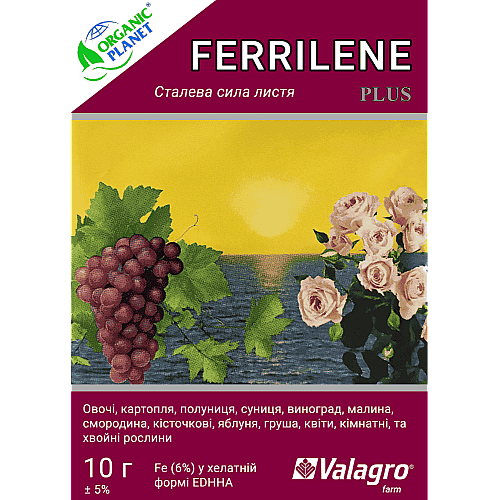 Ferrilene (Феррілен), 4,8 orto-orto, Хелат заліза, 10 г, Valagro