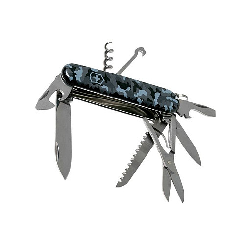 Ніж Victorinox Huntsman 91мм/15функ/камуфляжний, синій