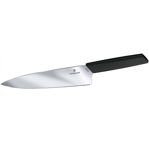 Кухонный нож Victorinox Swiss Modern Carving, 20 см, черный. ручкой, блистер