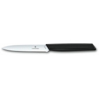 Кухонний ніж Victorinox Swiss Modern Paring 6.9003.10W, 10 см, з чорн. ручкою