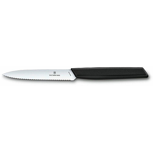Кухонный нож Victorinox Swiss Modern Paring 6.9003.10W, 10 см, с черн. ручкой