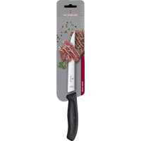 Кухонний ніж Victorinox SwissClassic Carving, 18 см, з чорн. ручкою, блістер