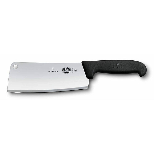 Кухонний ніж Victorinox Fibrox Cleaver Vx5.4003.18 для м'яса, 18 см, з чорн. ручкою