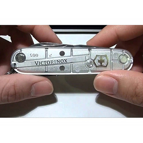 Ніж Victorinox Huntsman 91мм/15функ/сріблястий, блістер