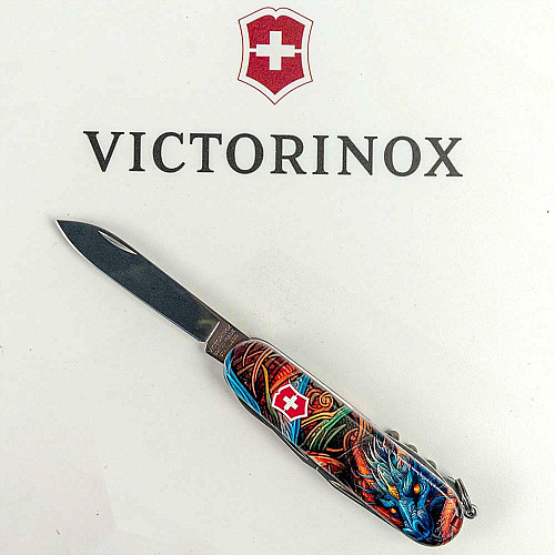 Нож Victorinox Climber Zodiac 91мм/14функ/Сапфировый дракон/разноцветный