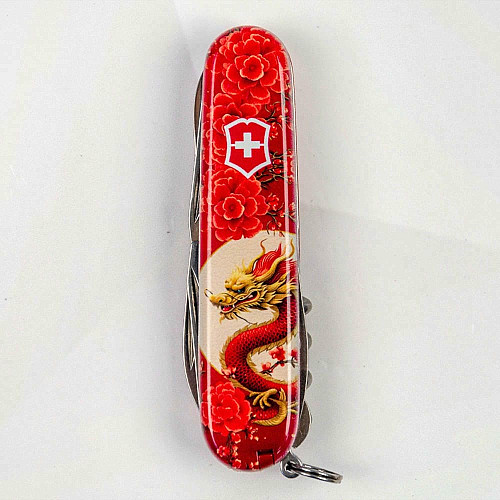 Нож Victorinox Climber Zodiac 91мм/14функ/Китайский красный дракон/красный