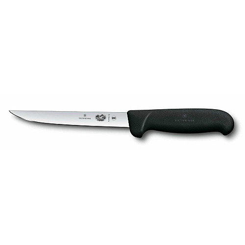 Кухонный нож Victorinox Fibrox Boning Vx5.6103.15, 15 см, черный. ручкой