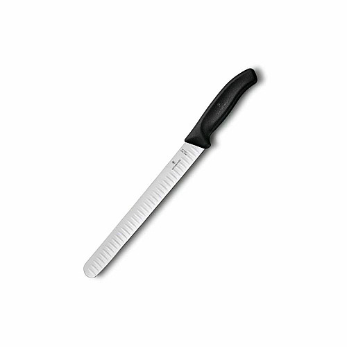 Кухонний ніж Victorinox SwissClassic Slicing, 25 см, з чорн. ручкою, блістер