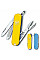 Нож Victorinox Classic SD Ukraine 58 мм/7 функций/желто-голубой