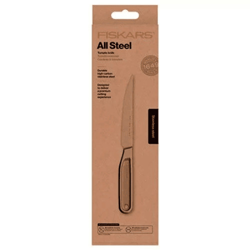 Ніж для томатів Fiskars All Steel, 12 см, сріблястий (1062888)