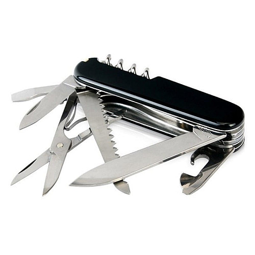 Ніж Victorinox Huntsman 91мм/15функ/чорний