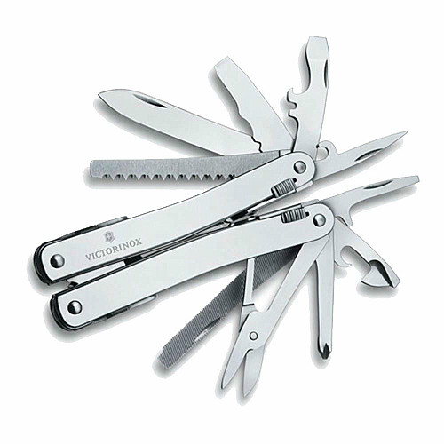 Мультитул Victorinox Swisstool Spirit X 105мм/24функ + коричневый кожаный чехол