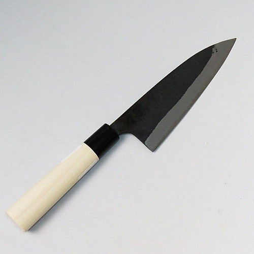 Нож кухонный Hanakumagawa Funayuki, широкий, Shirogami steel #2, ручка магнолия, 165 мм (4580149741089)