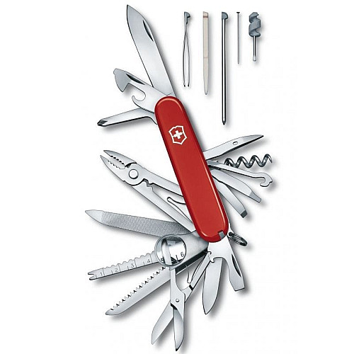 Нож Victorinox Swisschamp 91мм/33функ/красный