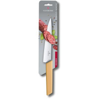 Кухонний ніж Victorinox Swiss Modern Carving 6.9016.198B, 19 см, з жовт. ручкою (блістер)