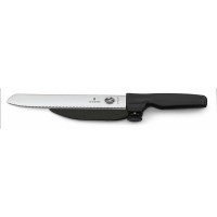 Кухонний ніж Victorinox DUX, 21 см, з напрямною, з чорн. ручкою