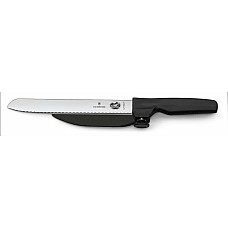 Кухонний ніж Victorinox DUX, 21 см, з напрямною, з чорн. ручкою