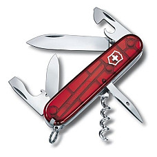 Ніж Victorinox Spartan 91мм/12функ/прозорий червоний