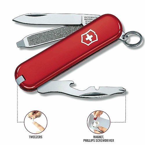 Ніж Victorinox Rally 58мм/9функ/червоний