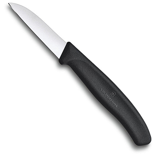 Кухонный нож Victorinox SwissClassic Paring, 6 см, черный. ручкой