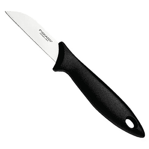 Кухонный нож Fiskars Essential Black для чистки овощей, 7 см, с черной ручкой (1065580)