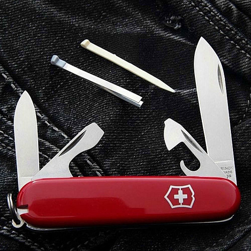 Ніж Victorinox Recruit 84мм/10функ/червоний