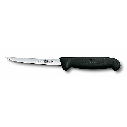 Кухонный нож Victorinox Fibrox Boning Vx5.6203.12, 12 см, черный. ручкой