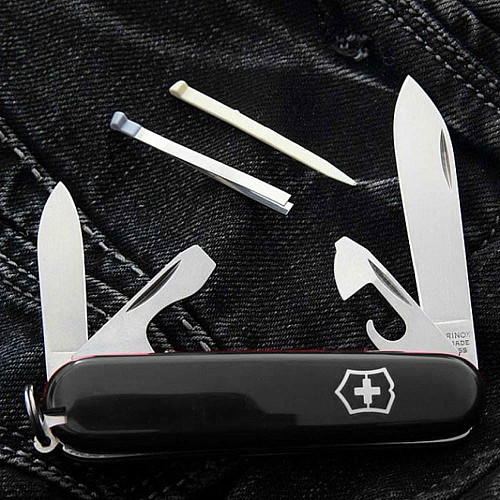Нож Victorinox Recruit 84мм/10функ/черный