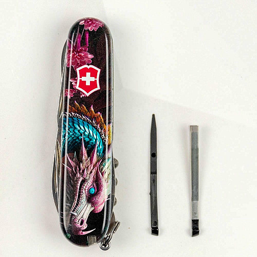 Нож Victorinox Climber Zodiac 91мм/14функ/Лазурный дракон/разноцветный