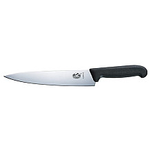 Кухонний ніж Victorinox Fibrox Carving, 22 см, з чорн. ручкою
