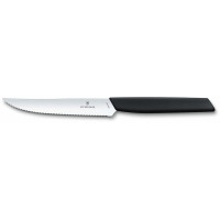 Кухонний ніж Victorinox Swiss Modern Steak&Pizza, 12 см, з чорн. ручкою