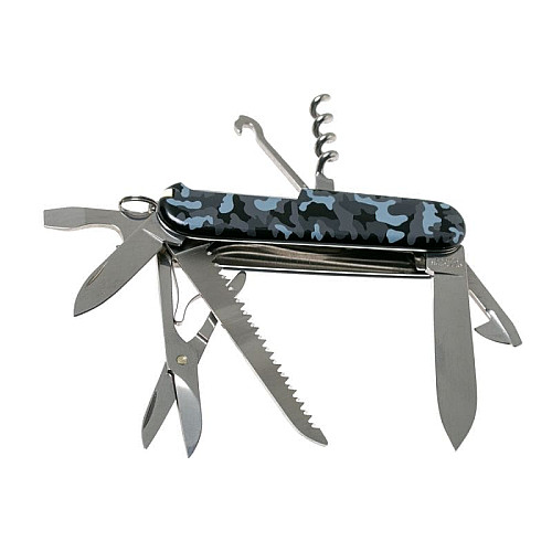 Ніж Victorinox Huntsman 91мм/15функ/камуфляжний, синій