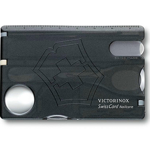 Набор Victorinox Swisscard Nailcare 82х54х4мм/13функ/прозрачный черный