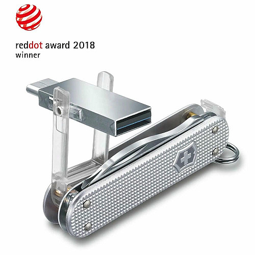 Нож Victorinox Jetsetter@work 58 мм/6 функций/USB 3.0/3.1 32 Гб/серебристый, блистер