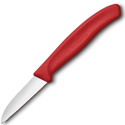 Кухонный нож Victorinox SwissClassic Paring, 6 см с черв. ручкой