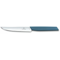 Кухонный нож Victorinox Swiss Modern Steak 6.9006.122, 12 см, для стейка, с син. ручкой