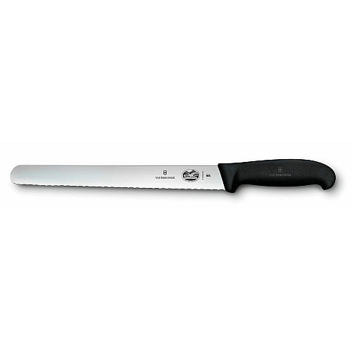 Кухонный нож Victorinox Fibrox Larding, 25 см, черный. ручкой