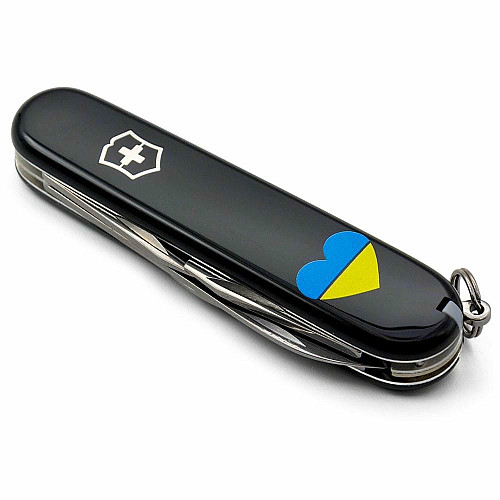 Нож Victorinox Spartan Ukraine 91мм/12функ/сине-желтое Сердце/черный
