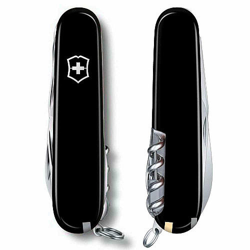 Ніж Victorinox Huntsman 91мм/18функ/чорний