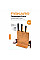 Набор ножей Fiskars Functional Form, бамбуковая подставка, 3шт, нержавеющая сталь, пластик, бамбук, черный